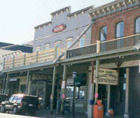 Figure�2. A present-day view of C Street shows a revived Virginia City, Nevada, with an array of saloons, restaurants, and shops catering to tourists seeking to experience the 'wild' West.