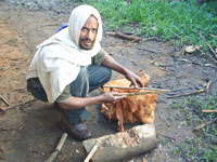 'Makkalu' -- preparation of bag bellows.