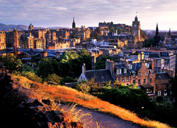 view of Edinburgh, Scotland