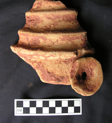 possible ritual vessel fragment uncovered in Savi, Benin