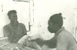 Modou Dieng (left) and Boubacar Diaspora (right)