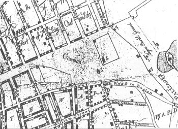 Map of the Eighteenth Century African Burial Ground, Maerschalck Plan (1755).