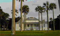 Kingsley Plantation Main house, constructed circa 1798.