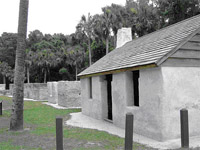 Tabby Slave Cabins at Kingsley Plantation, constructed circa 1814.