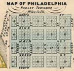 1872 plat map of New Philadelphia, Illinois