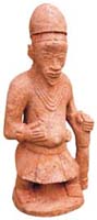 Examples of steatite statues uncovered in landscape surrounding Esie; image by International Council of Museums, Redlist of endangered cultural heritage artifacts