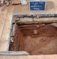 Excavation of clay bundle in Annapolis