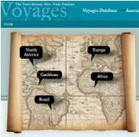 Slave Voyages database image